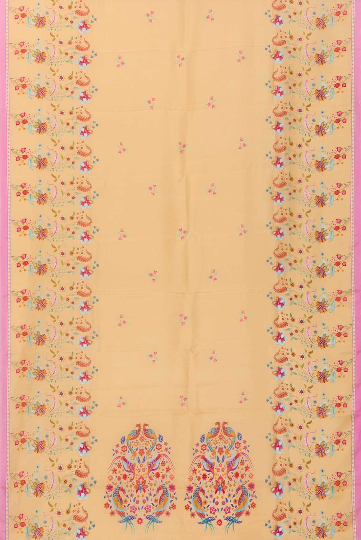 Nupur Sandal floral design saree from Chintz Collection, Designed by Nalli