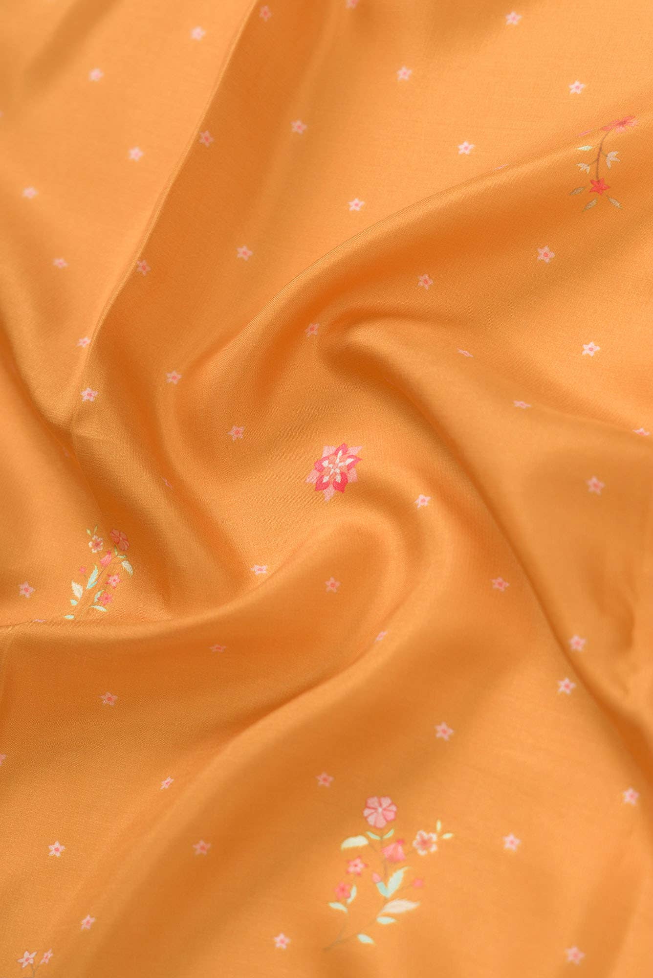 Taram yellow floral design saree from Chintz Collection, Designed by Nalli