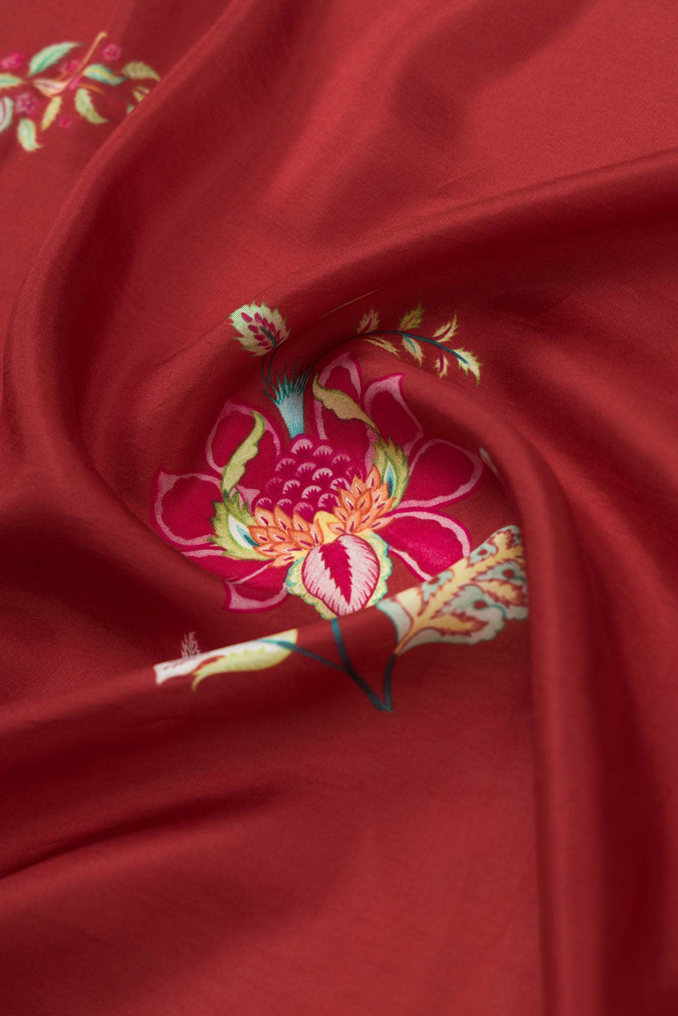 Sadhna Red floral design saree from Chintz Collection, Designed by Nalli