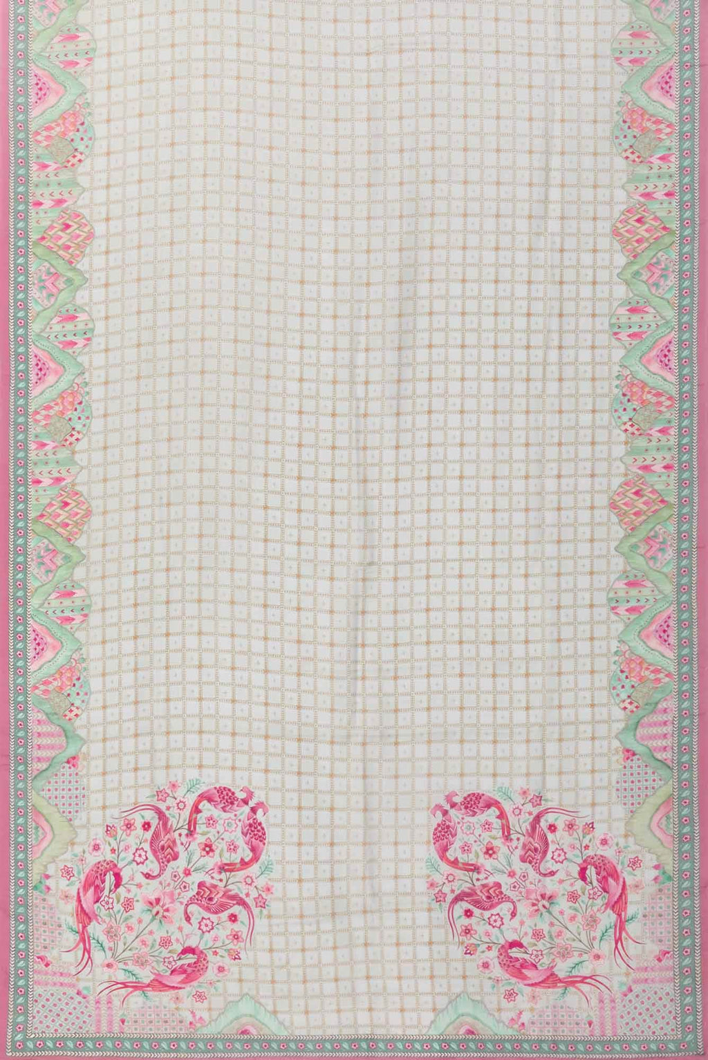 Tila off white floral design saree from Chintz Collection, Designed by Nalli