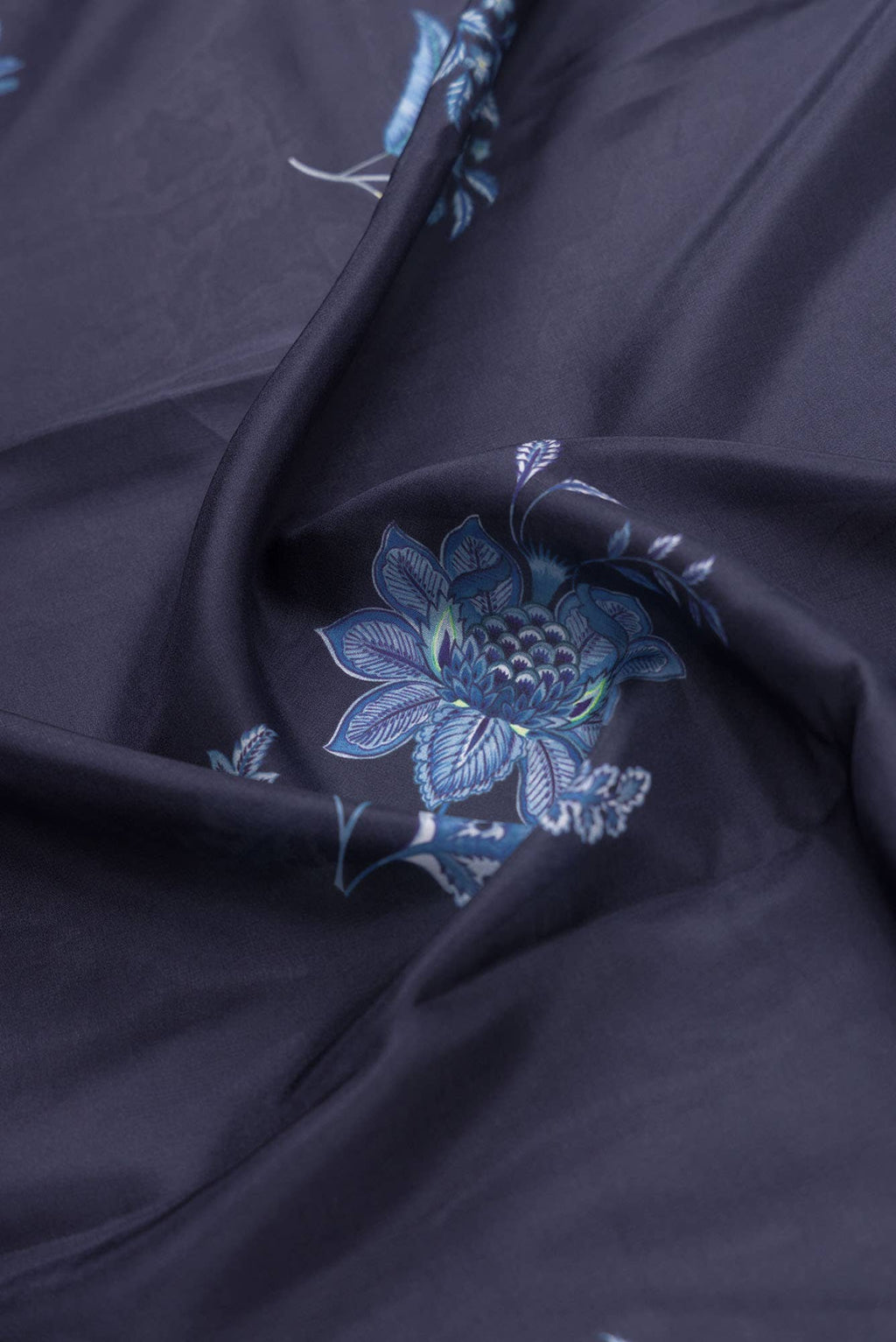 Sadhna Navy Blue floral design saree from Chintz Collection, Designed by Nalli