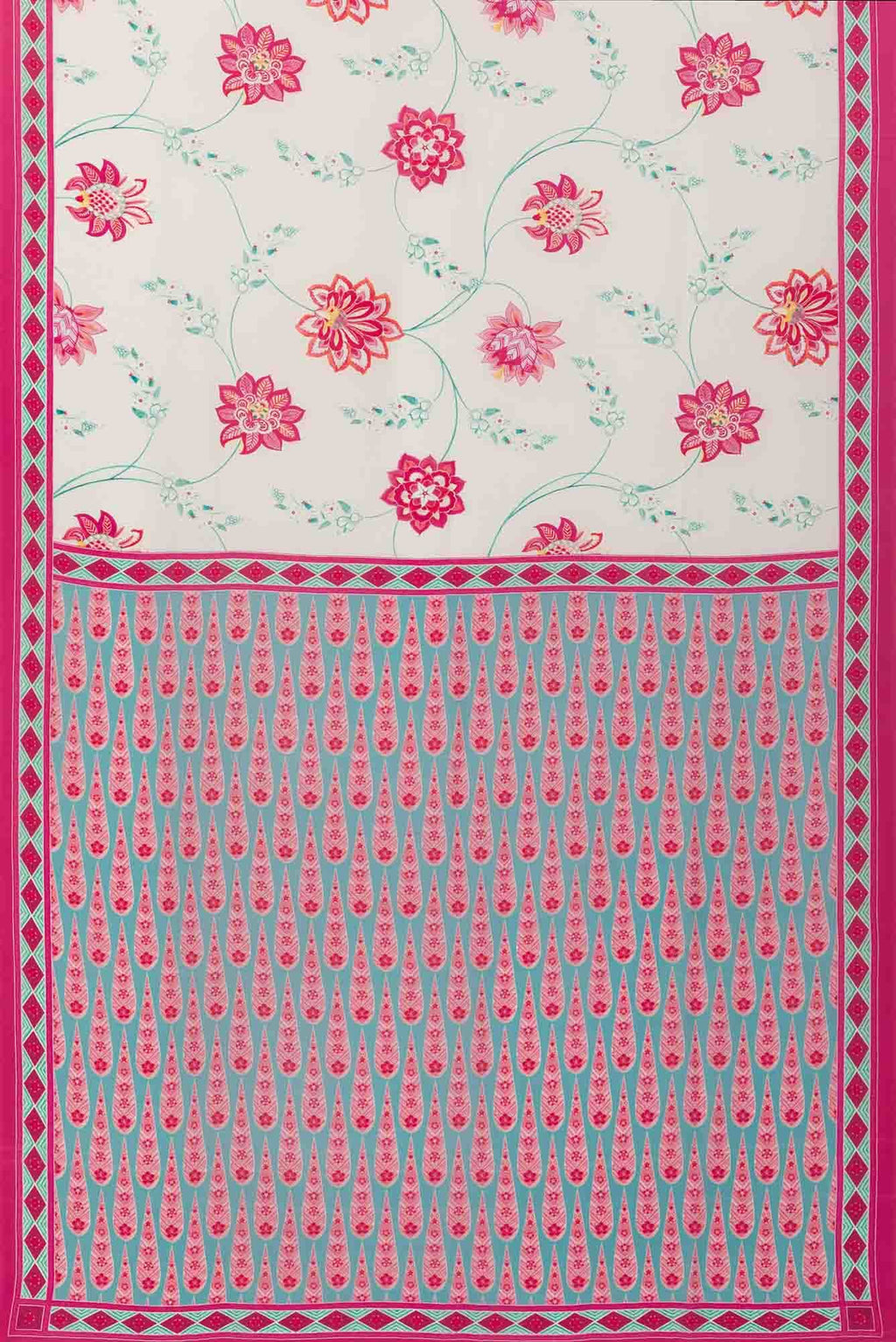 Lata Off White floral design saree from Chintz Collection, Designed by Nalli
