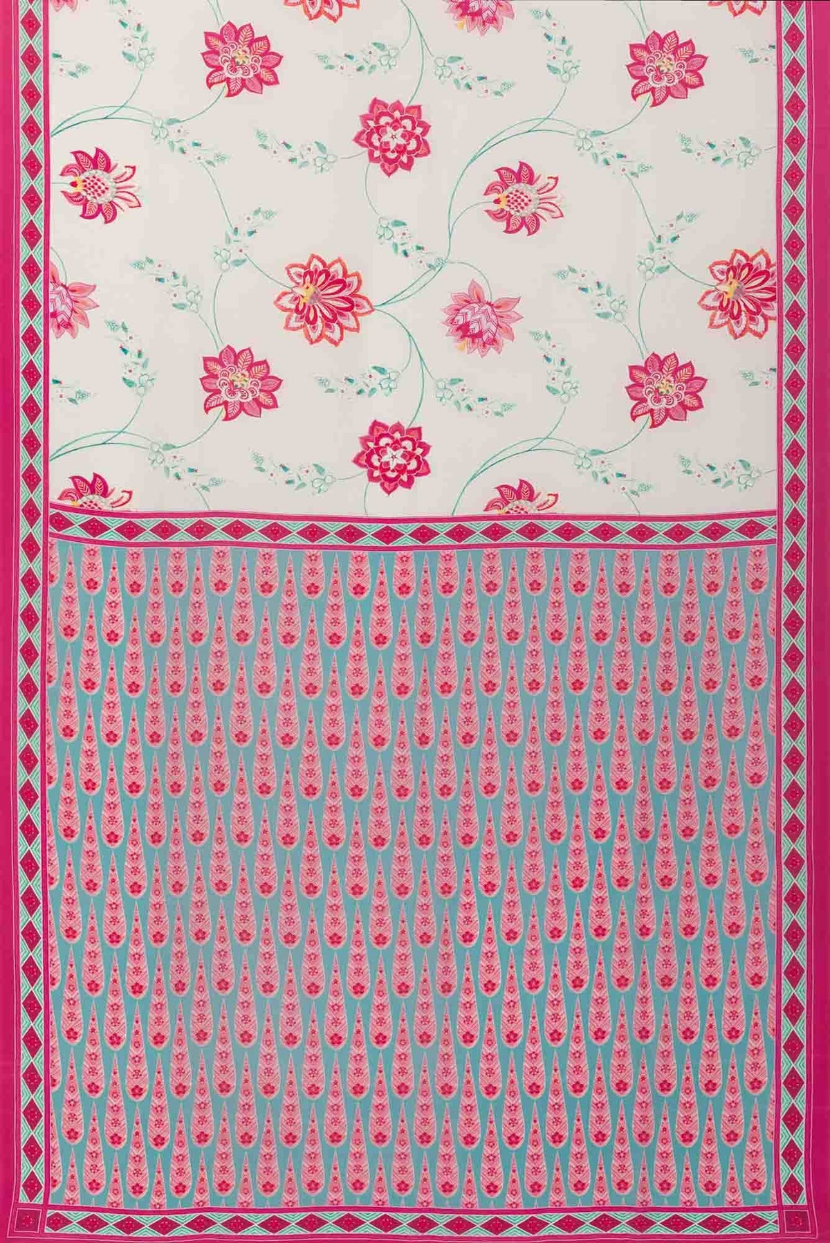 Lata Off White floral design saree from Chintz Collection, Designed by Nalli