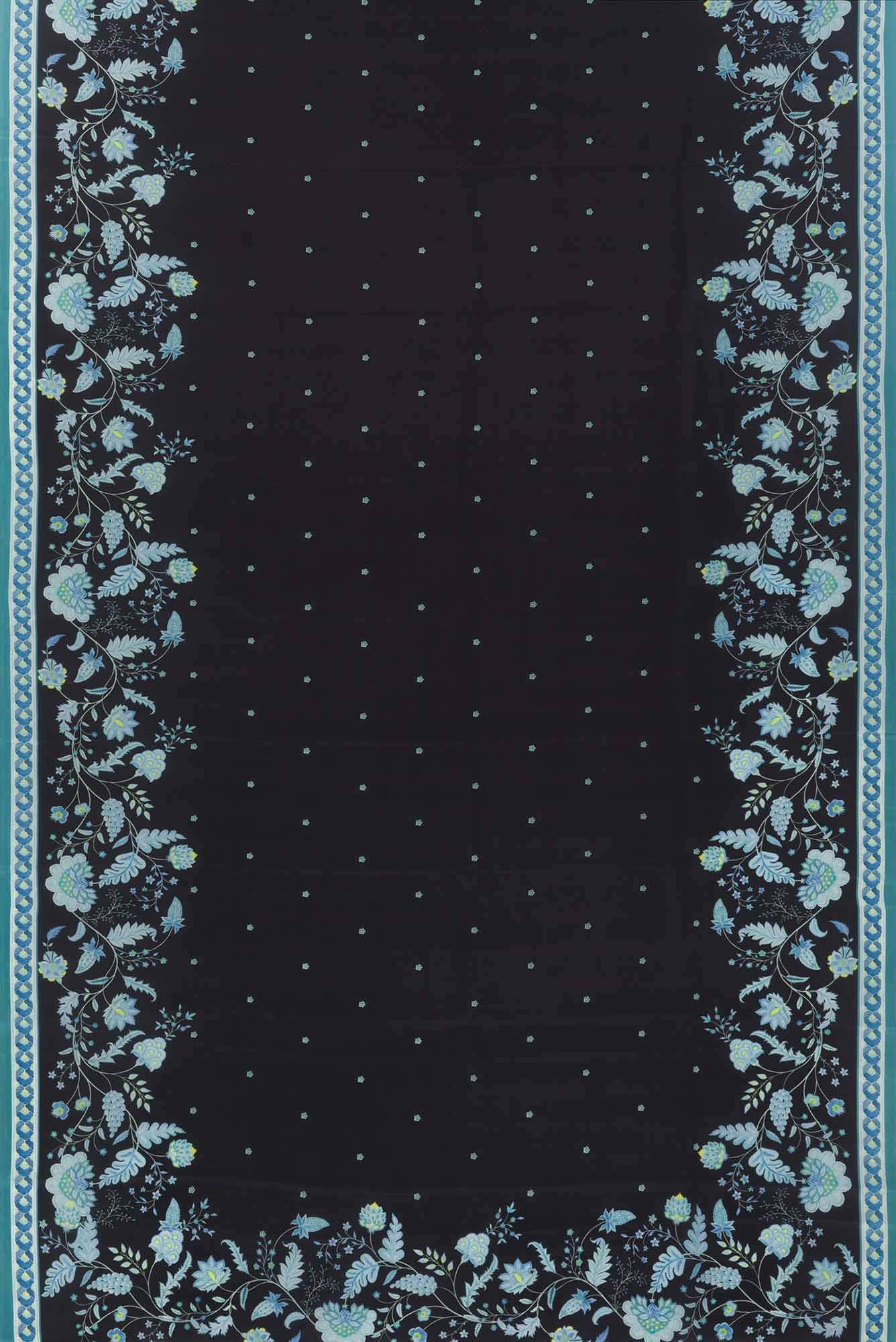 Chandni Black floral design saree from Chintz Collection, Designed by Nalli