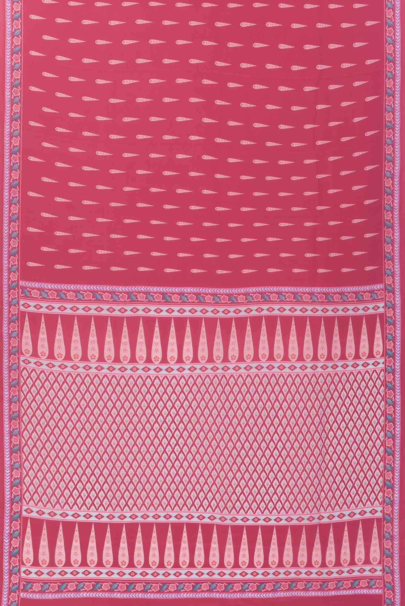 Rimjhim Dark pink floral design saree from Chintz Collection, Designed by Nalli