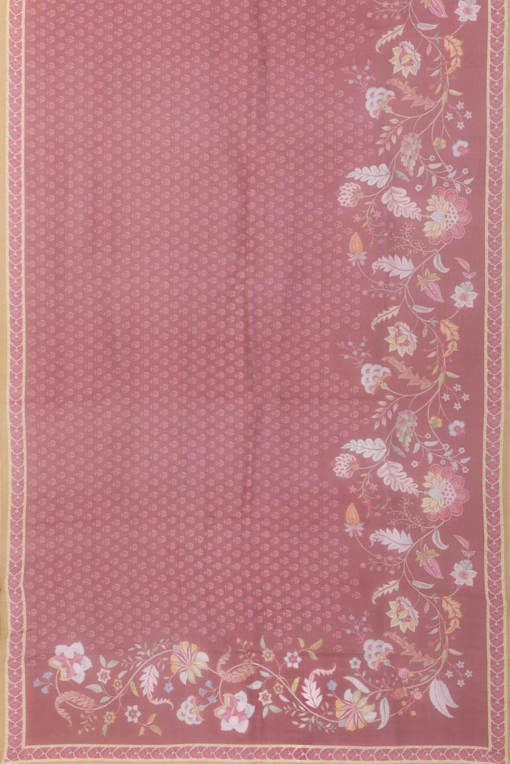 Pushpavalli Maroon floral design saree from Chintz Collection, Designed by Nalli