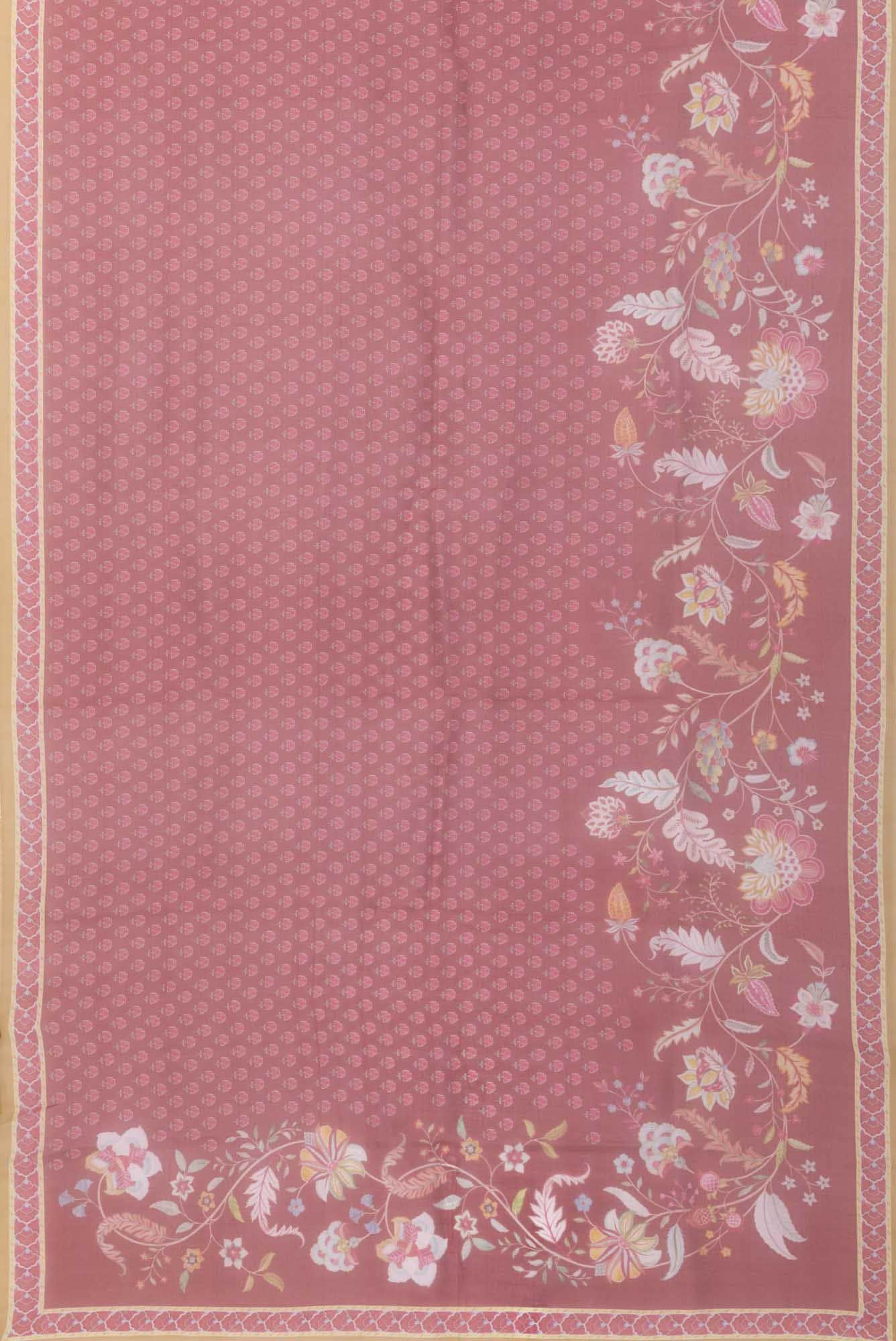 Pushpavalli Maroon floral design saree from Chintz Collection, Designed by Nalli