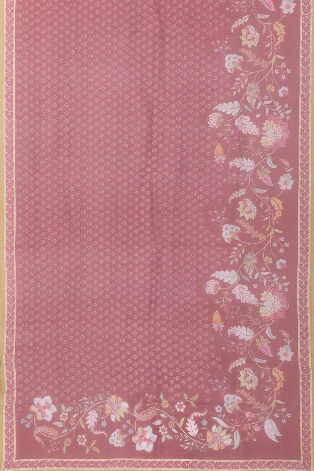 Pushpavalli Maroon floral design saree from Chintz Collection, Designed by Nalli