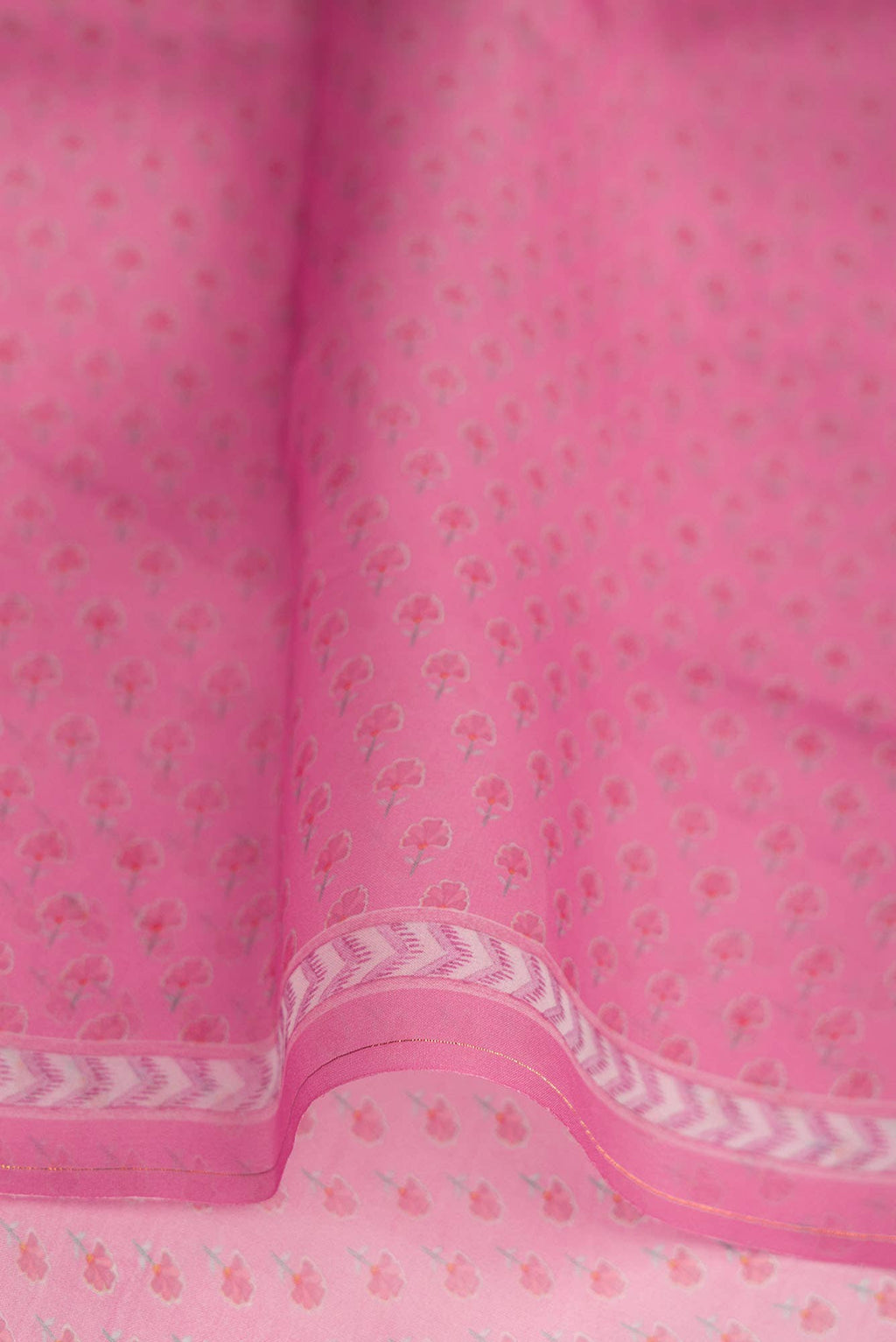 Butidar Off White floral design saree from Chintz Collection, Designed by Nalli
