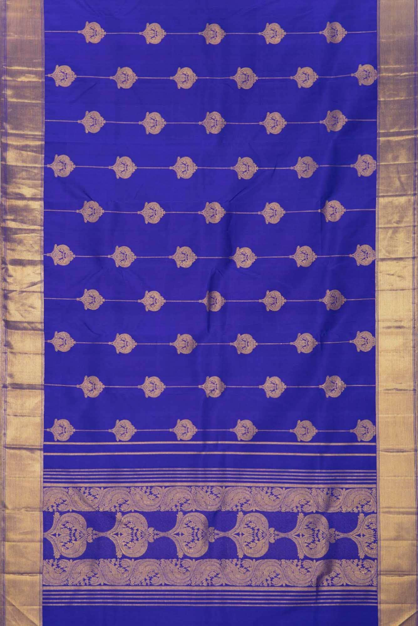 Bhagirathi-Blue Kanchipuram Silk Saree