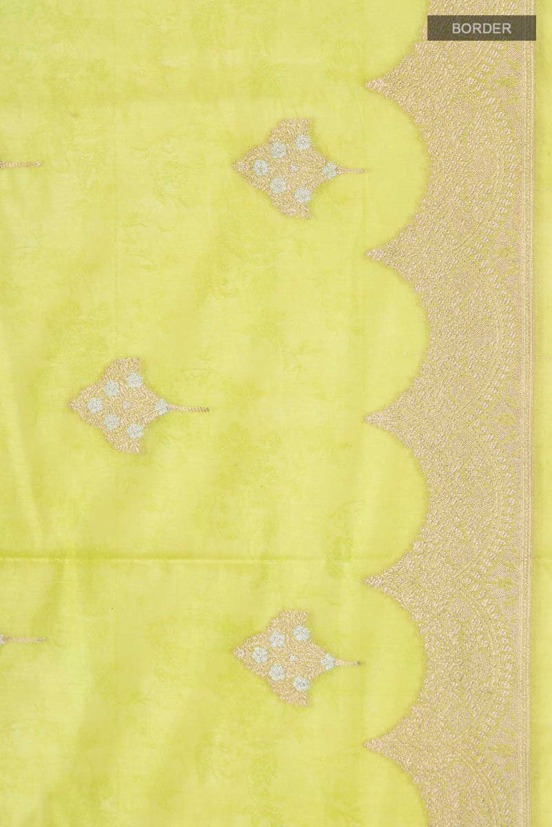Green Blended Banarasi Saree