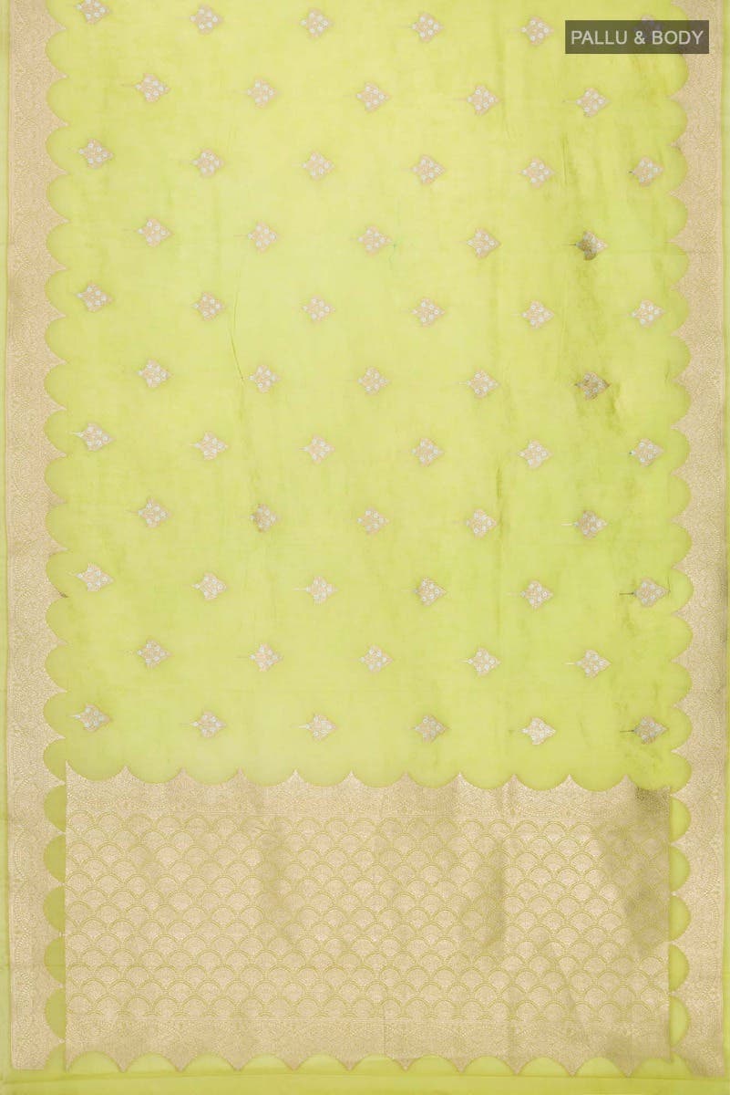 Green Blended Banarasi Saree