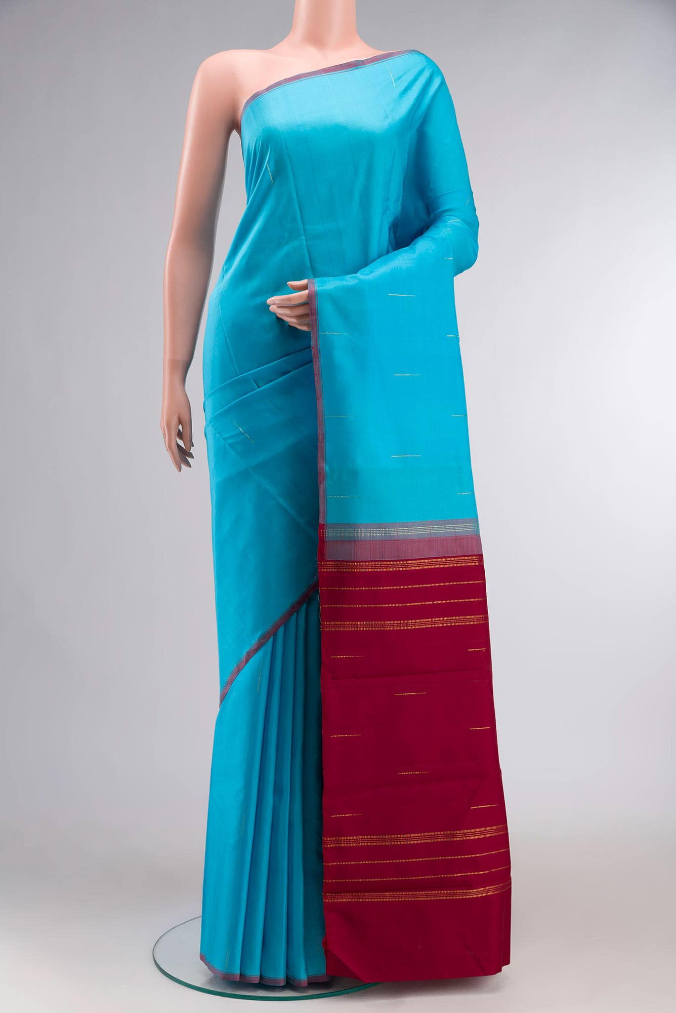 Blue Kanchipuram Silk Saree