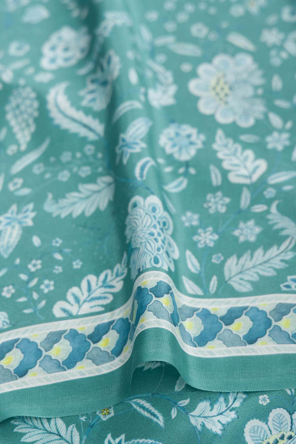 Chandni Yellow floral design saree from Chintz Collection, Designed by Nalli