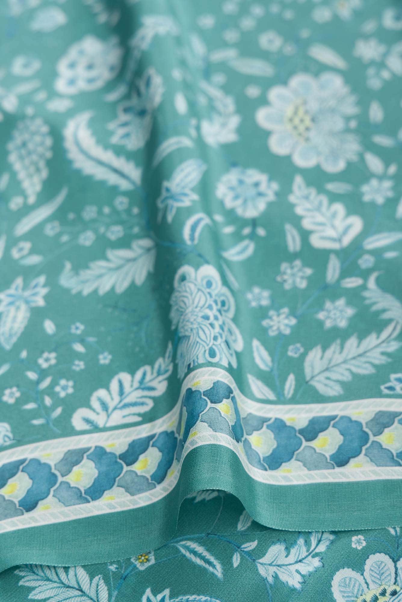 Chandni Yellow floral design saree from Chintz Collection, Designed by Nalli