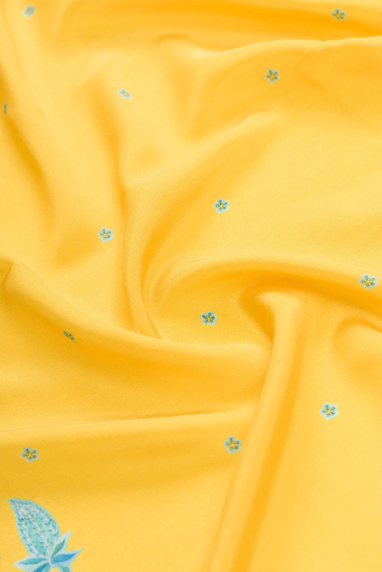 Chandni Yellow floral design saree from Chintz Collection, Designed by Nalli