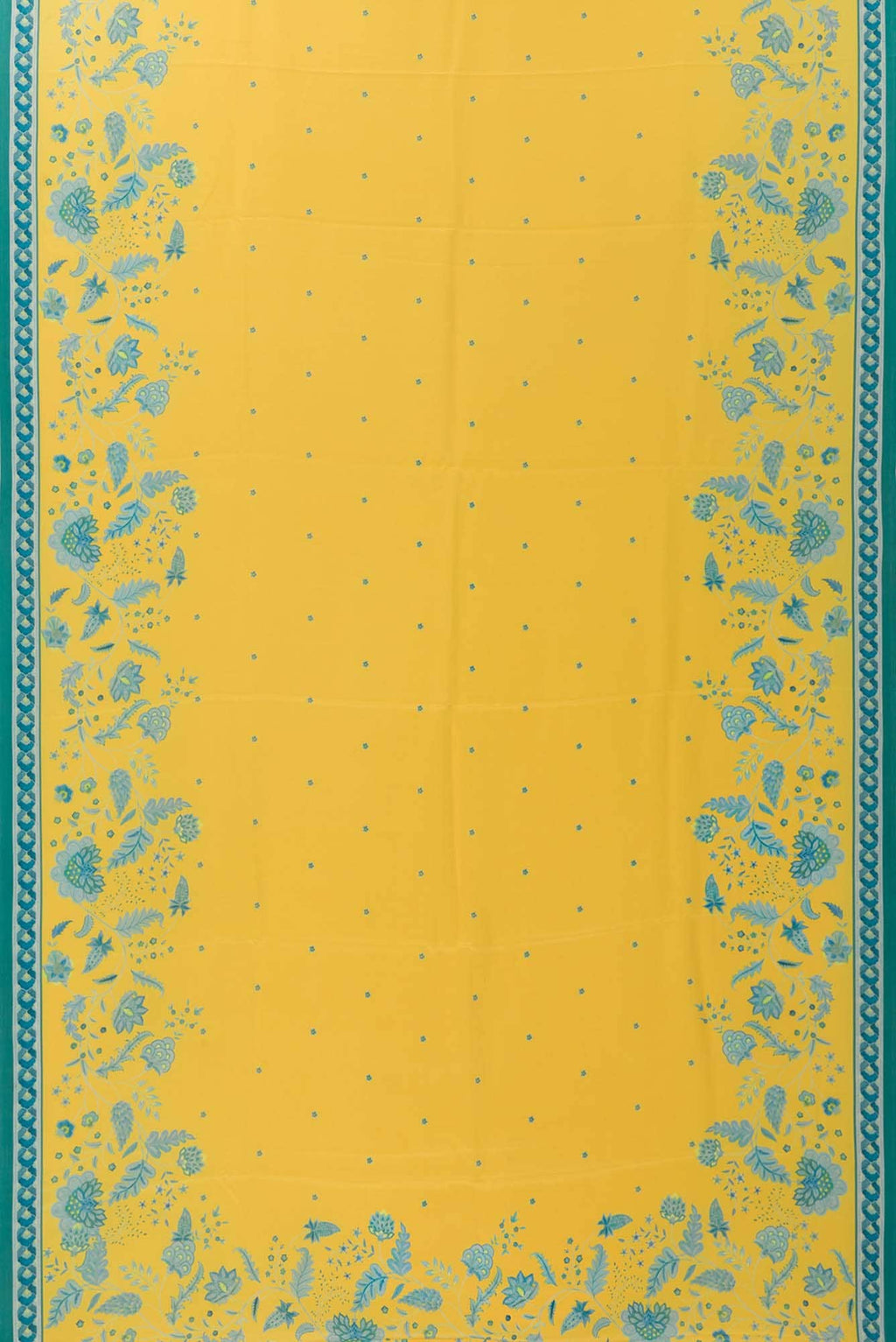 Chandni Yellow floral design saree from Chintz Collection, Designed by Nalli