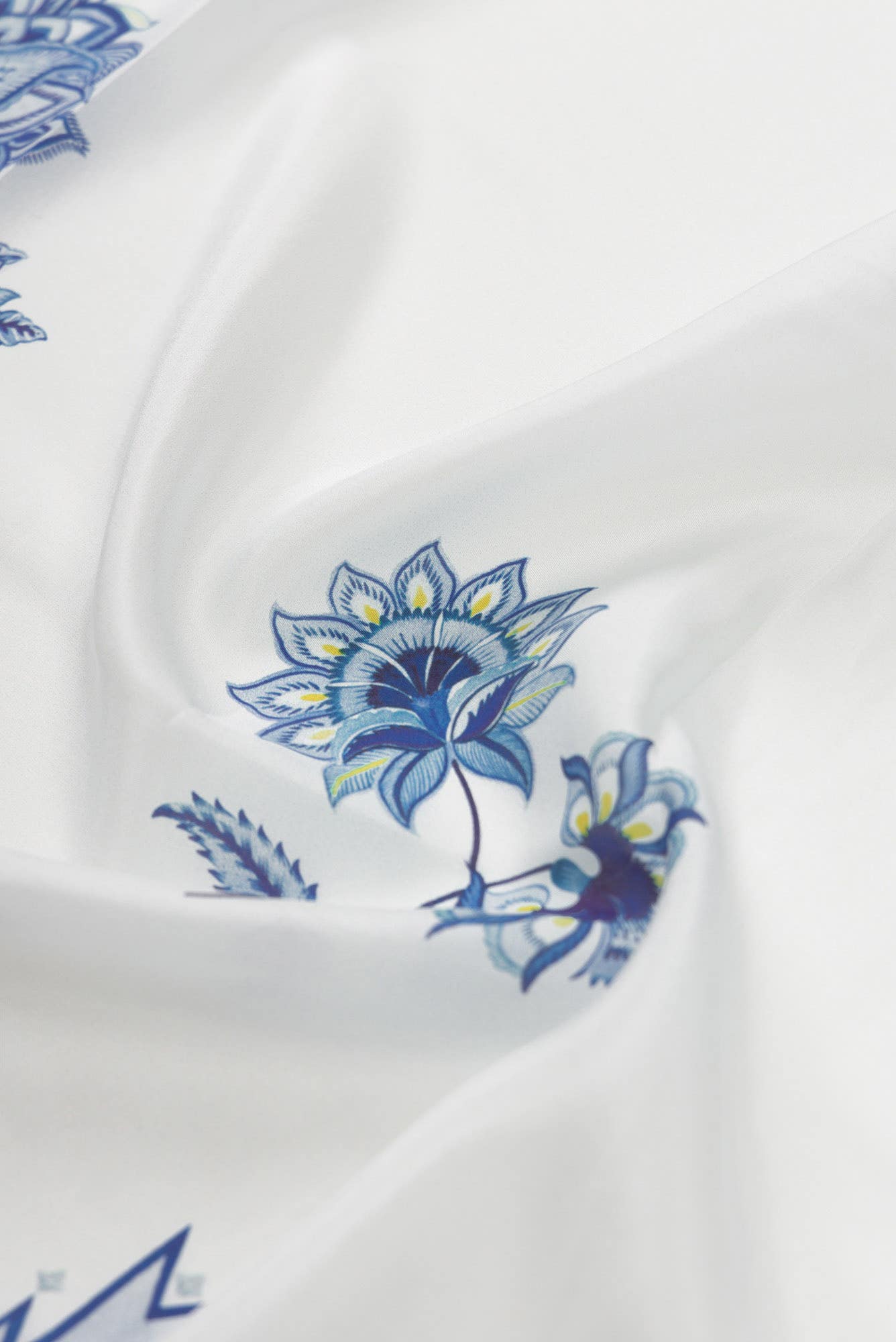 Sadhna White floral design saree from Chintz Collection, Designed by Nalli