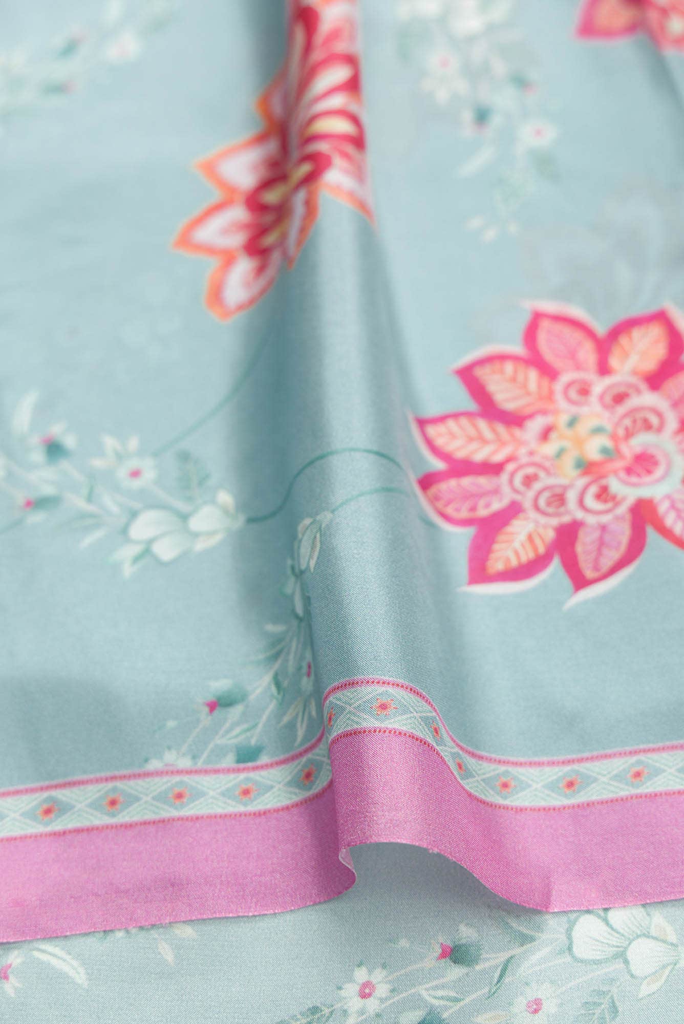 Nupur violet floral design saree from Chintz Collection, Designed by Nalli