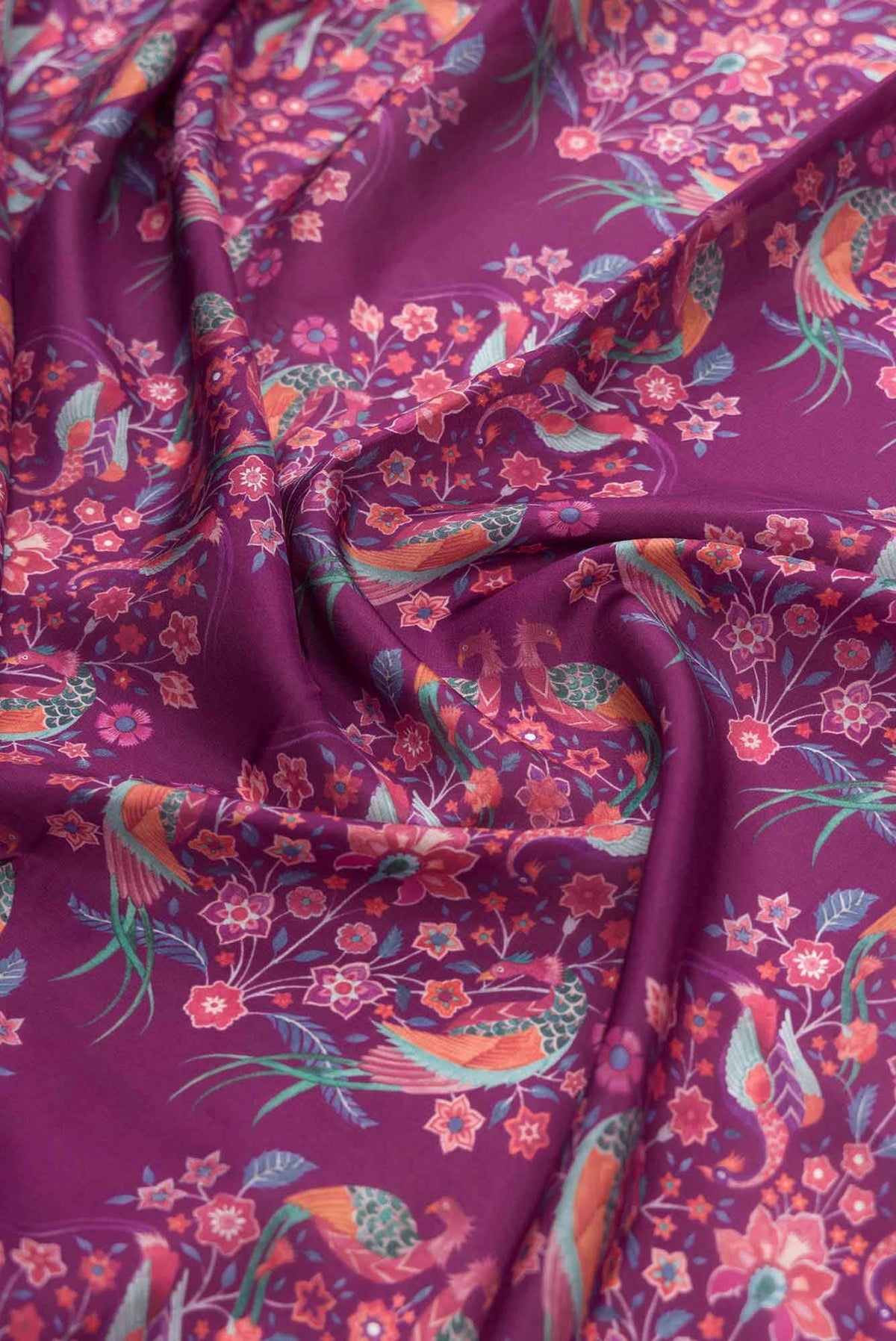 Premika Purple floral design saree from Chintz Collection, Designed by Nalli