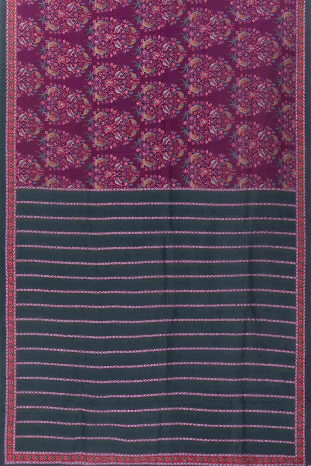 Premika Purple floral design saree from Chintz Collection, Designed by Nalli