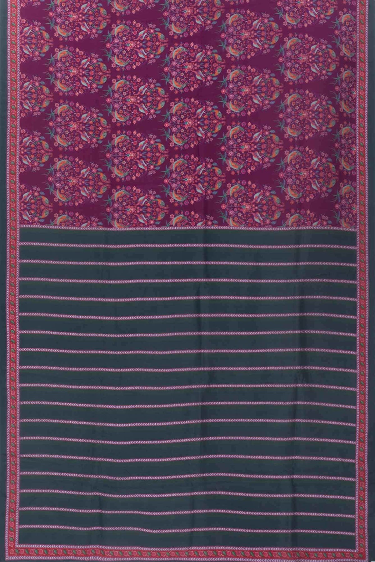 Premika Purple floral design saree from Chintz Collection, Designed by Nalli