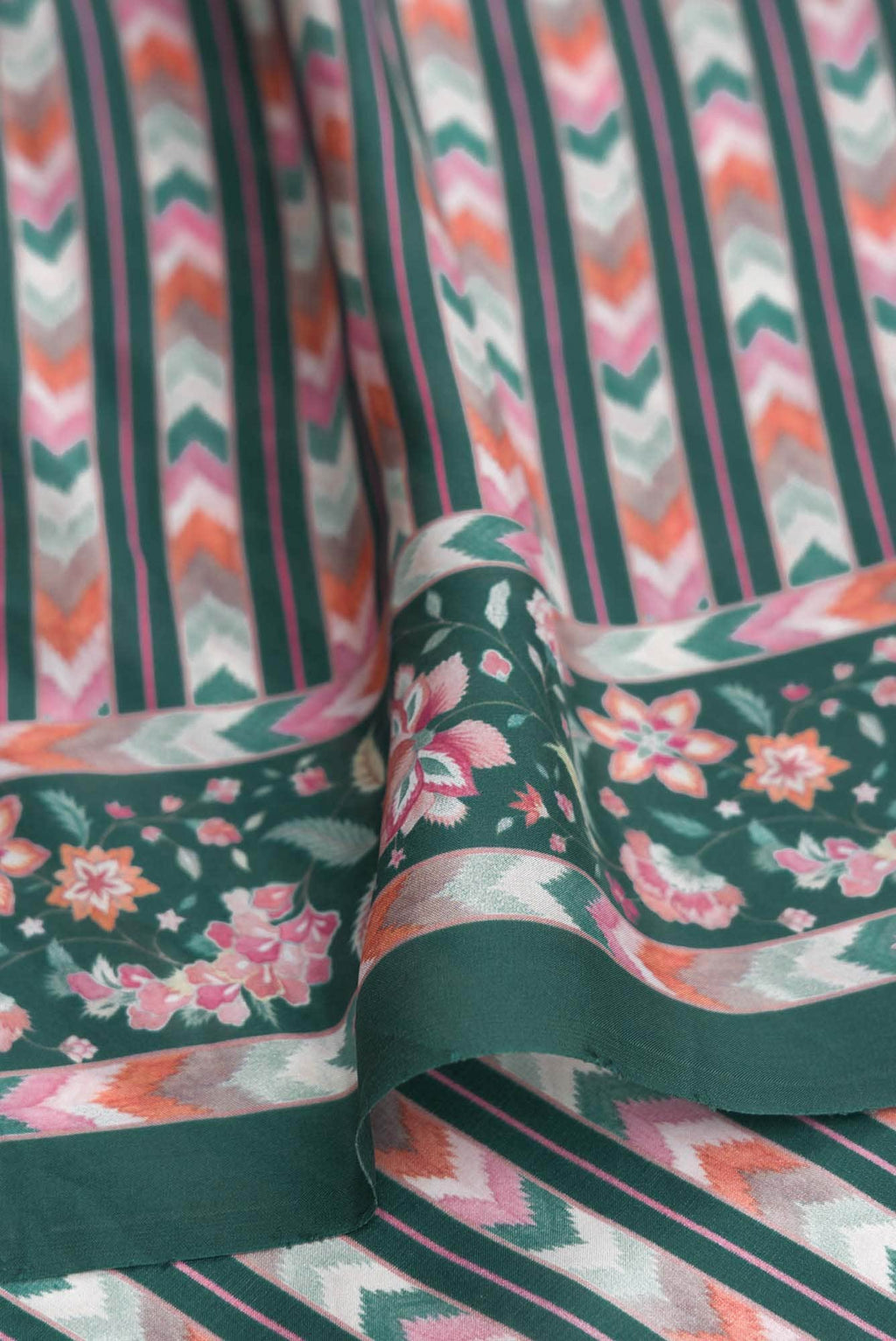 Taram  Black floral design saree from Chintz Collection, Designed by Nalli
