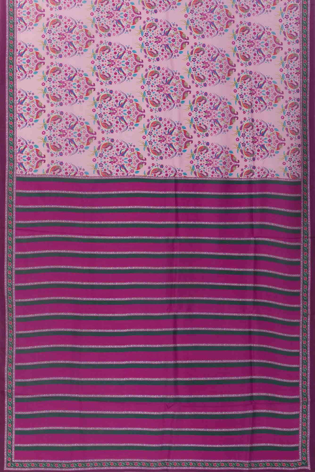Premika Pink floral design saree from Chintz Collection, Designed by Nalli