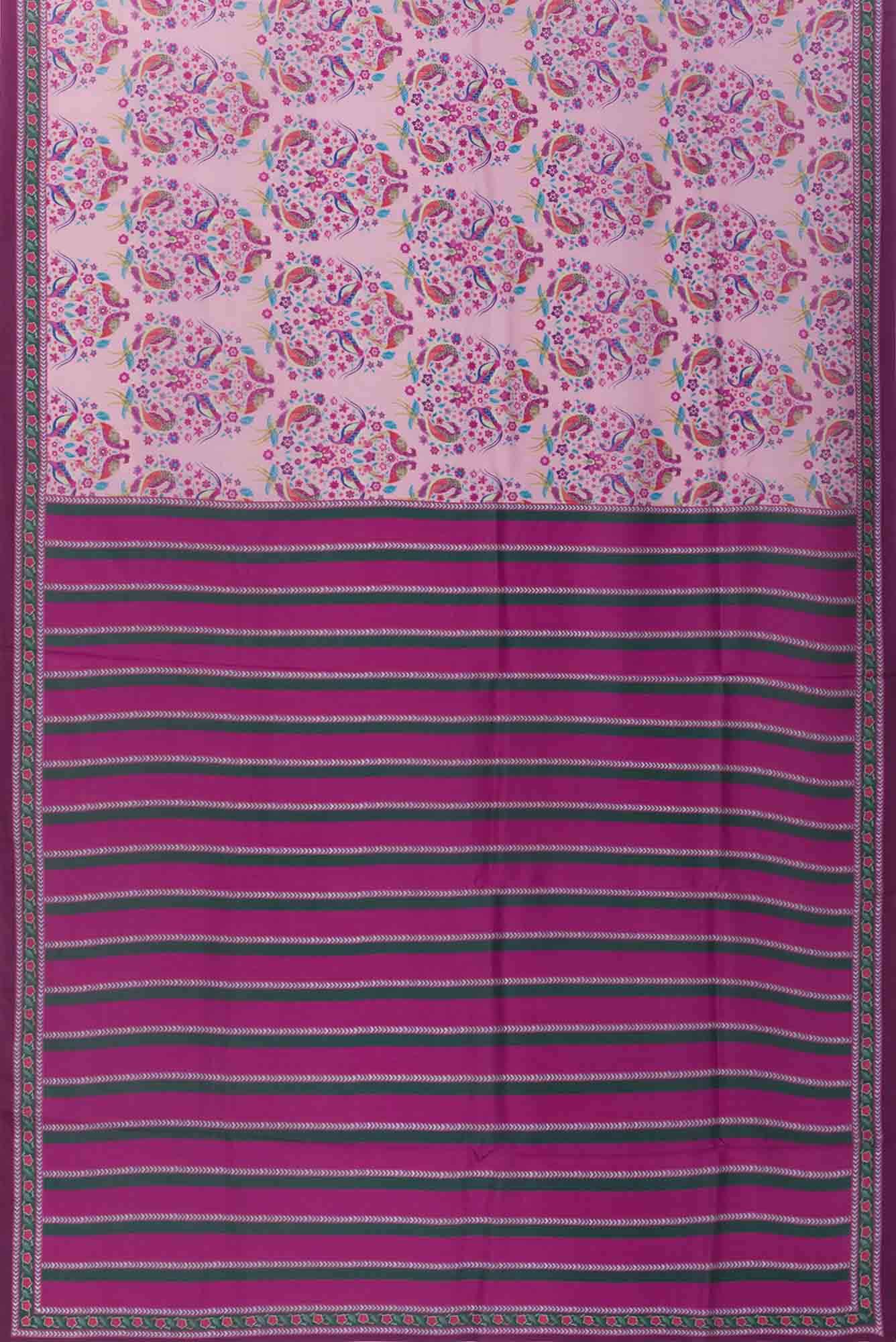 Premika Pink floral design saree from Chintz Collection, Designed by Nalli