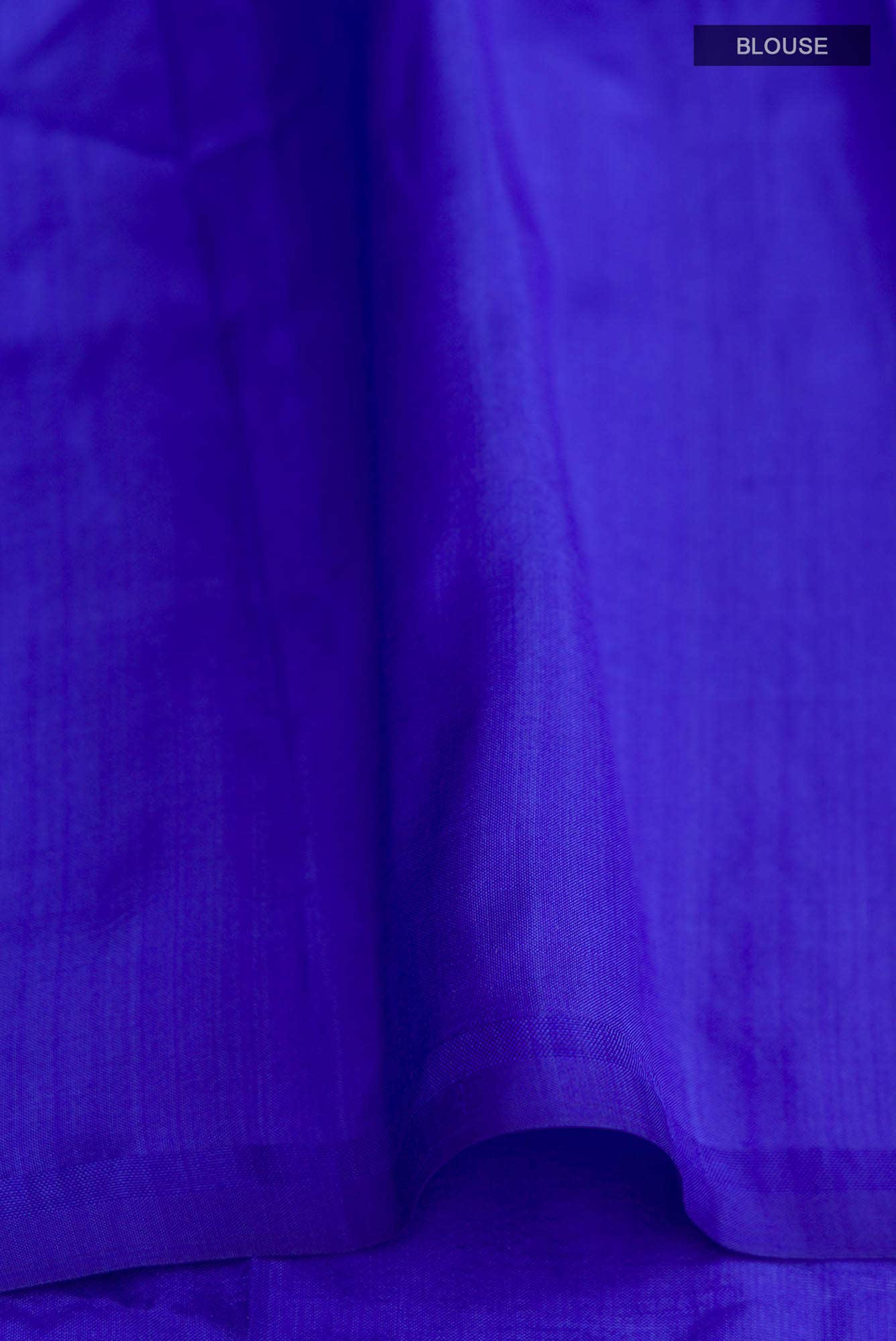 Classic Chrysanthemum- Blue Banarasi Saree