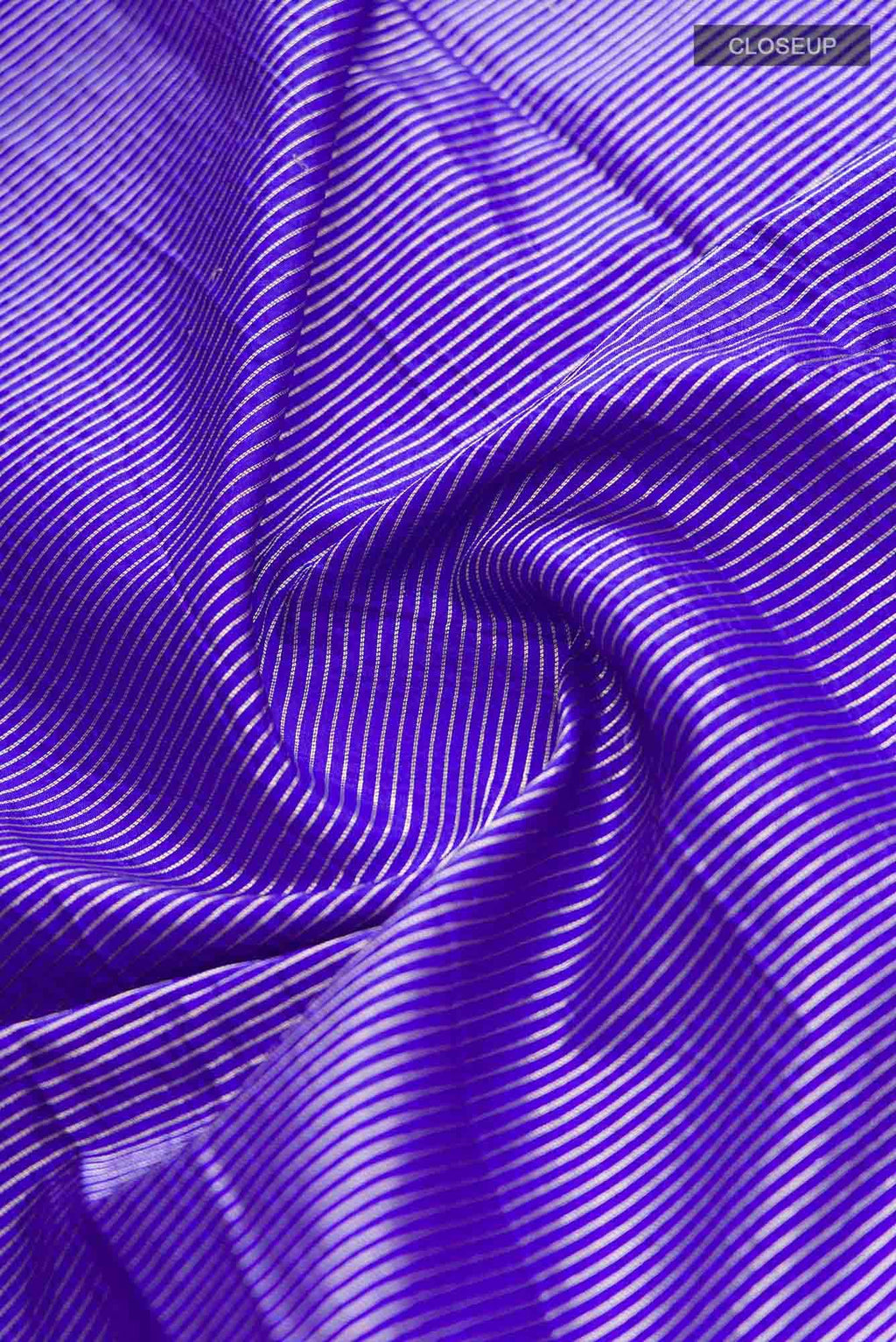 Classic Chrysanthemum- Blue Banarasi Saree