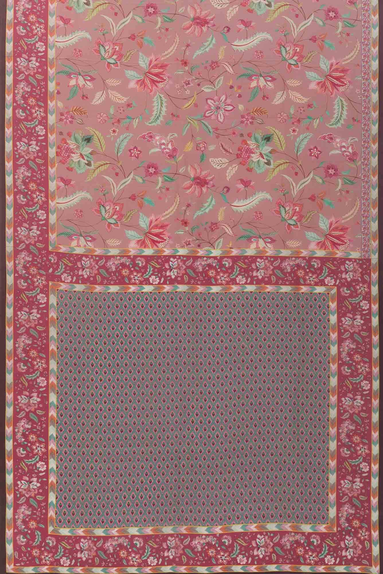 Bagicha Rose Gold floral design saree from Chintz Collection, Designed by Nalli