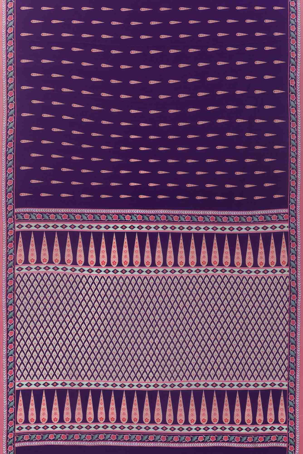 Rimjhim Purple floral design saree from Chintz Collection, Designed by Nalli