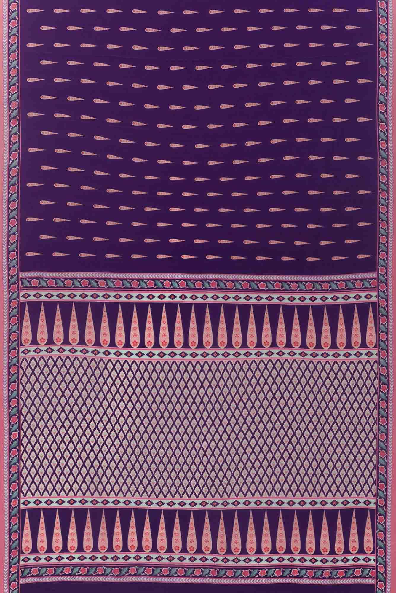 Rimjhim Purple floral design saree from Chintz Collection, Designed by Nalli