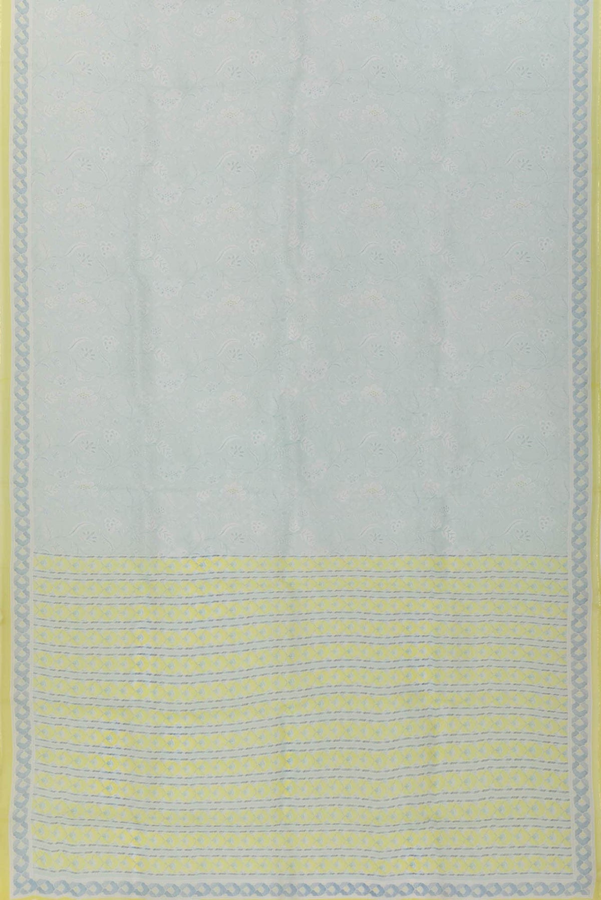 Guldasta Light blue floral design saree from Chintz Collection, Designed by Nalli