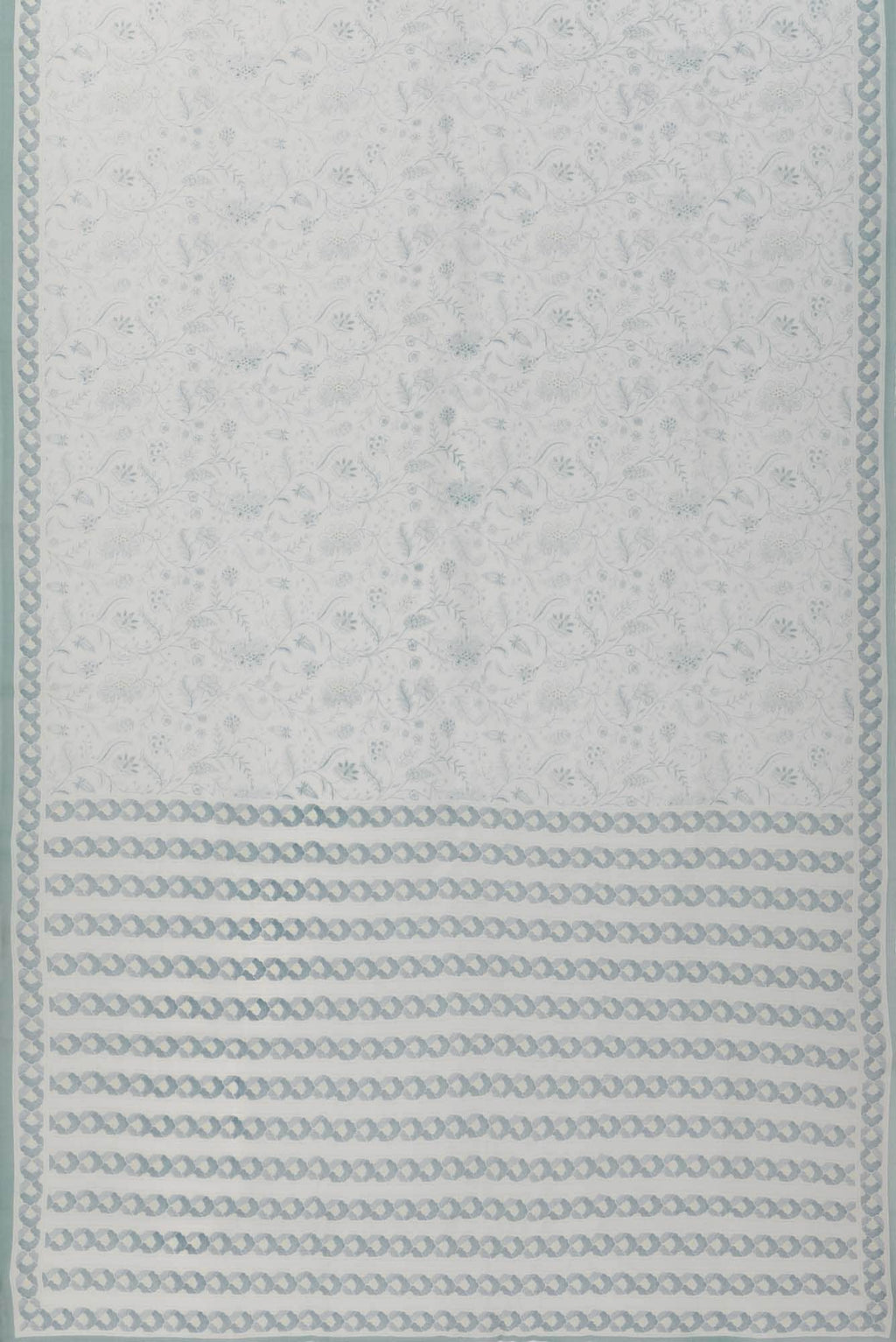 Guldasta Light Blue floral design saree from Chintz Collection, Designed by Nalli