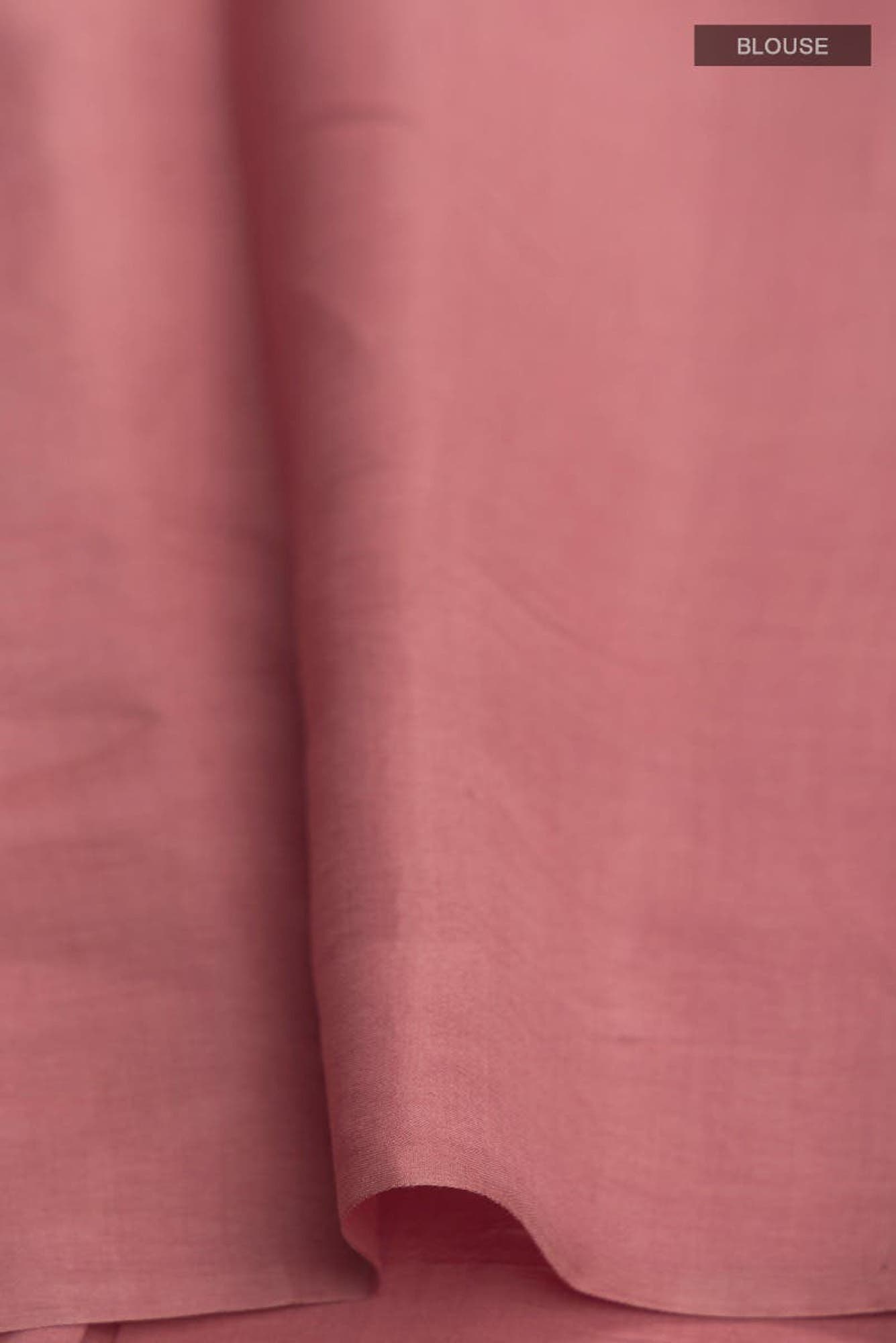 Pyari Peony-Rose Gold Banarasi Silk Saree