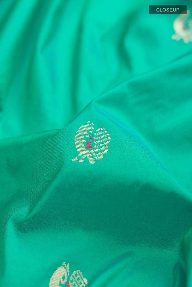 Green Paithani Silk Saree
