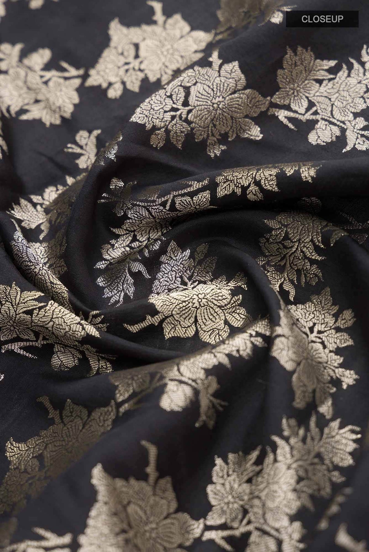 Sakura Soiree- Black Banarasi Saree