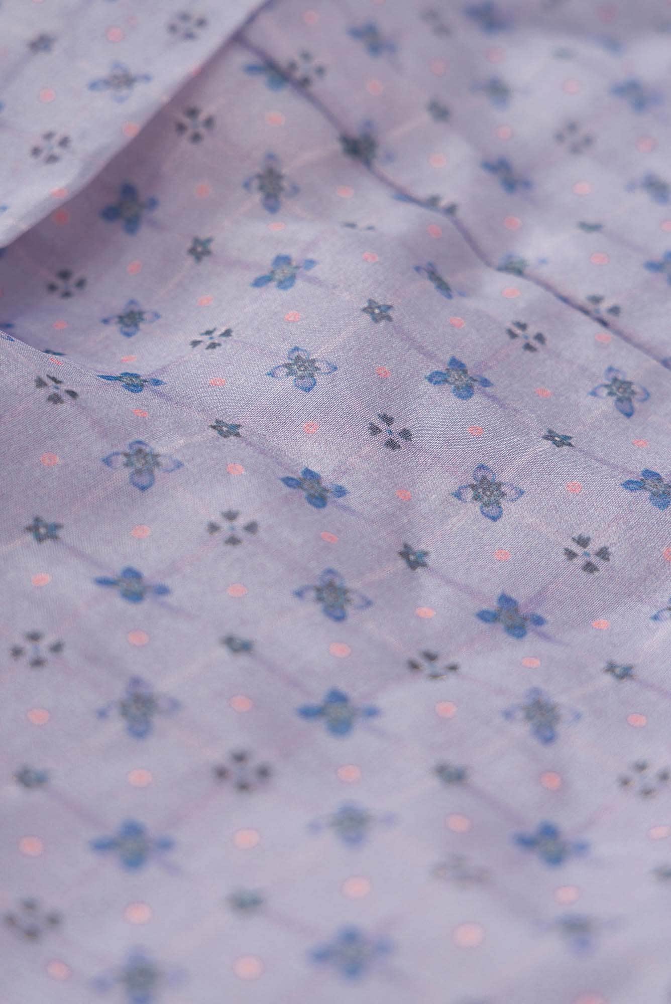 Guldasta - Blue Floral design saree from Chintz Collection, Designed by Nalli