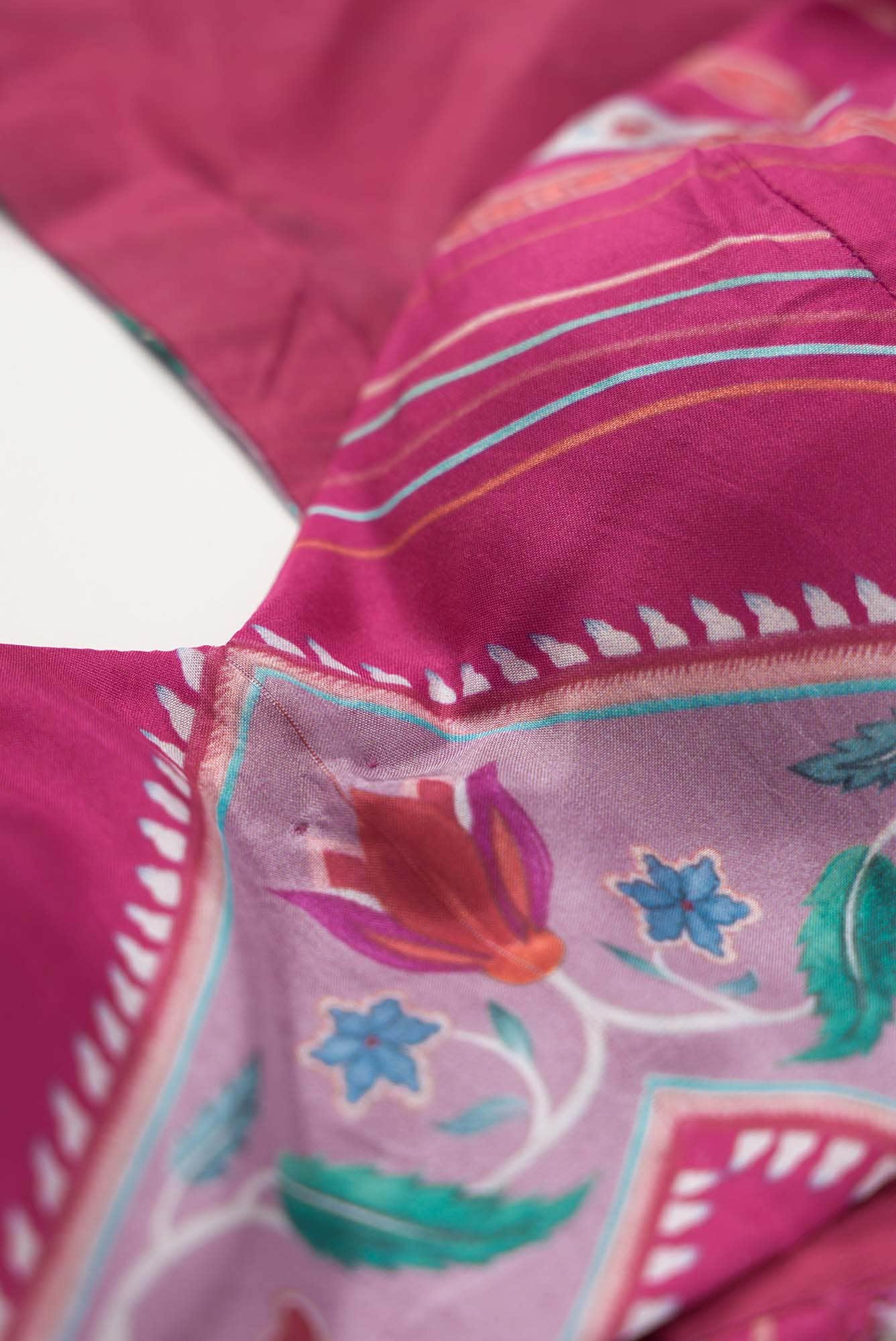 Premika -  Black Floral design saree from Chintz Collection, Designed by Nalli