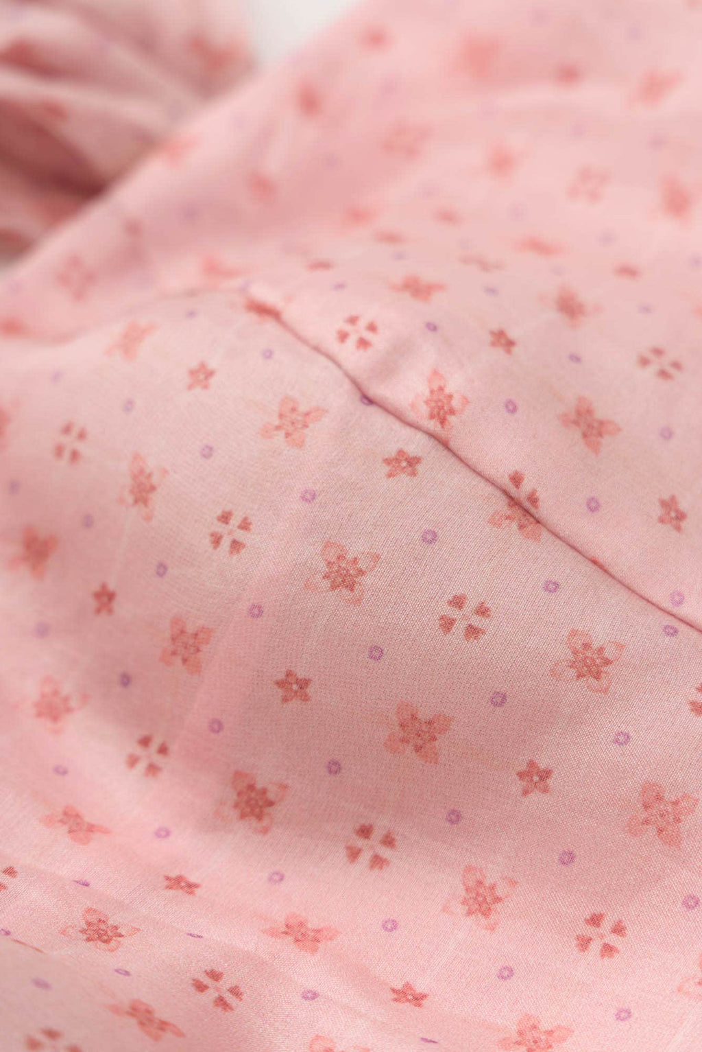 Guldasta - Peach Floral design saree from Chintz Collection, Designed by Nalli