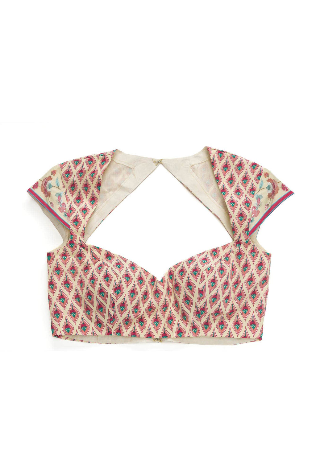 Bagicha - Dark pink Floral design saree from Chintz Collection, Designed by Nalli