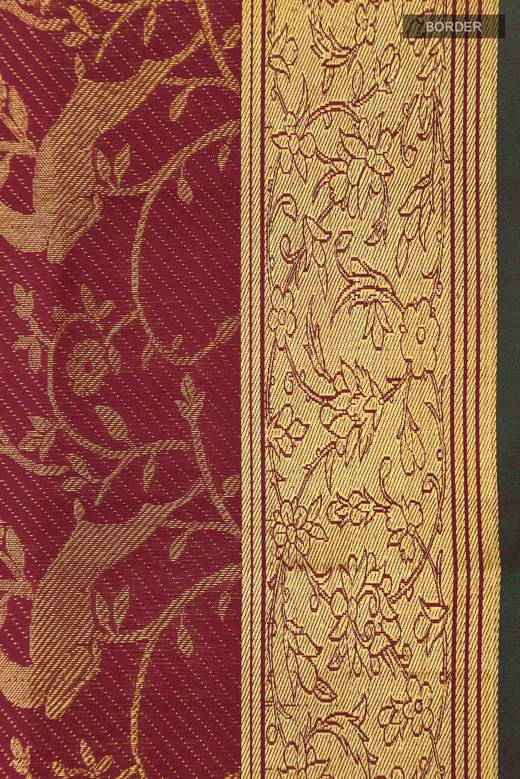 Aaditi-Maroon Kanchipuram Silk Saree