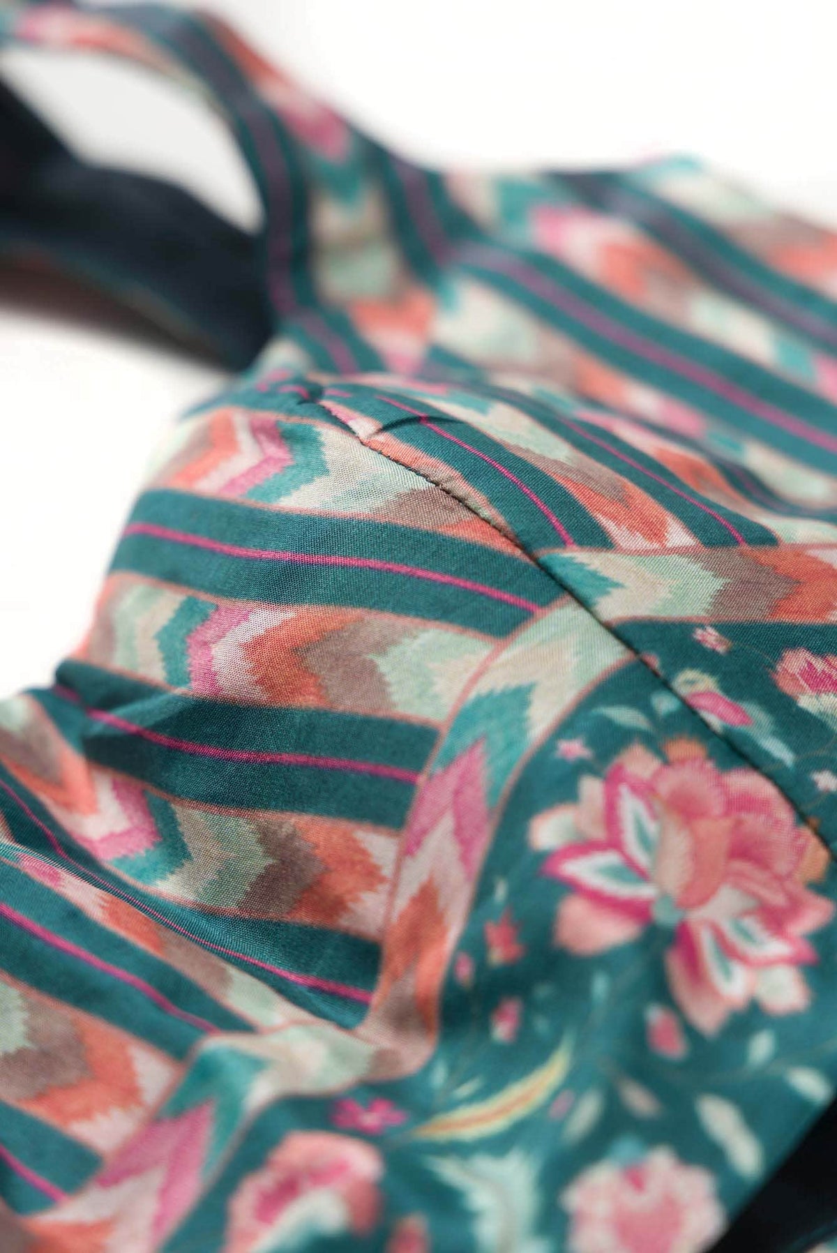 Taram - Mint Green Floral design saree from Chintz Collection, Designed by Nalli
