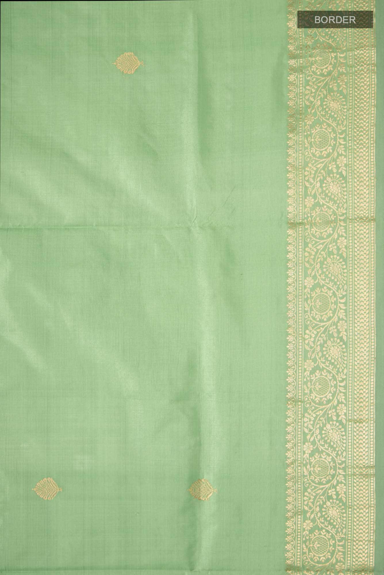 Green Banarasi Katan Silk Saree