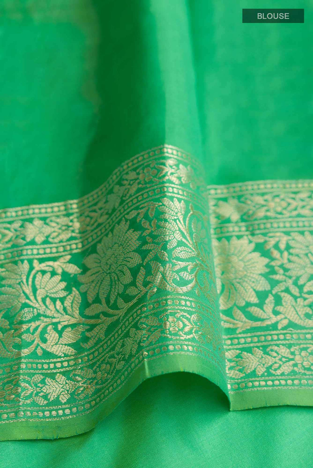 Green Banarasi Katan Silk Saree