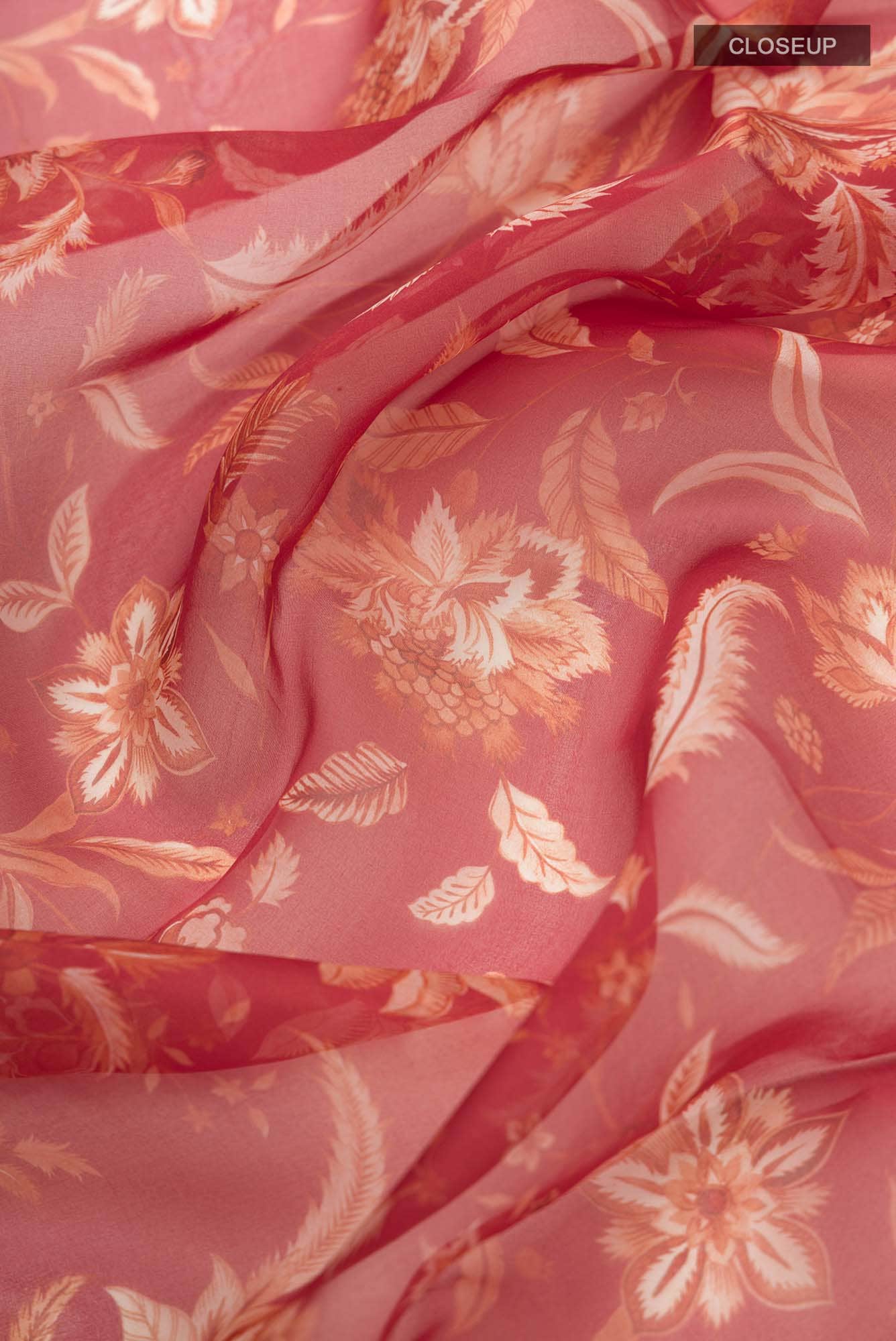 Maroon Floral Design Saree from Chintz Collection, Designed by Nalli