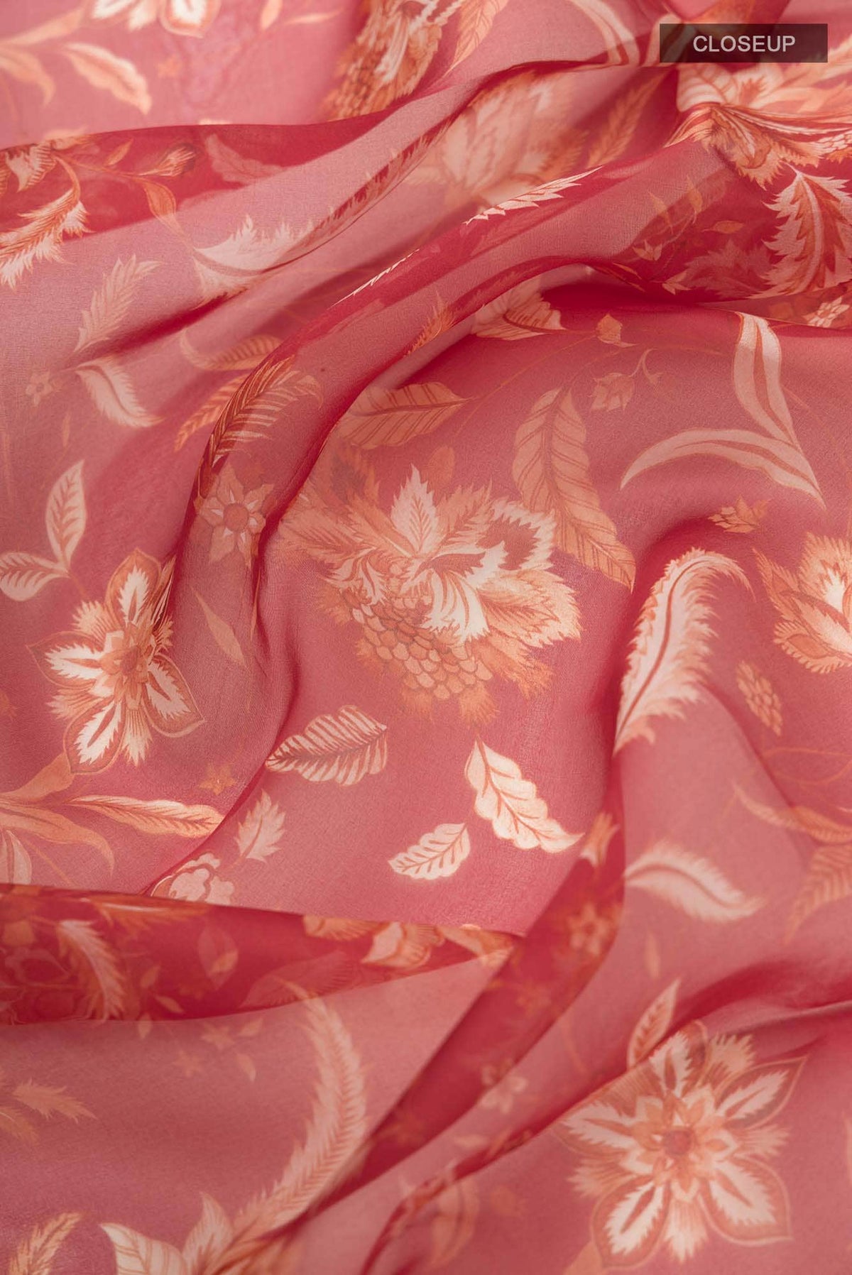 Maroon Floral Design Saree from Chintz Collection, Designed by Nalli