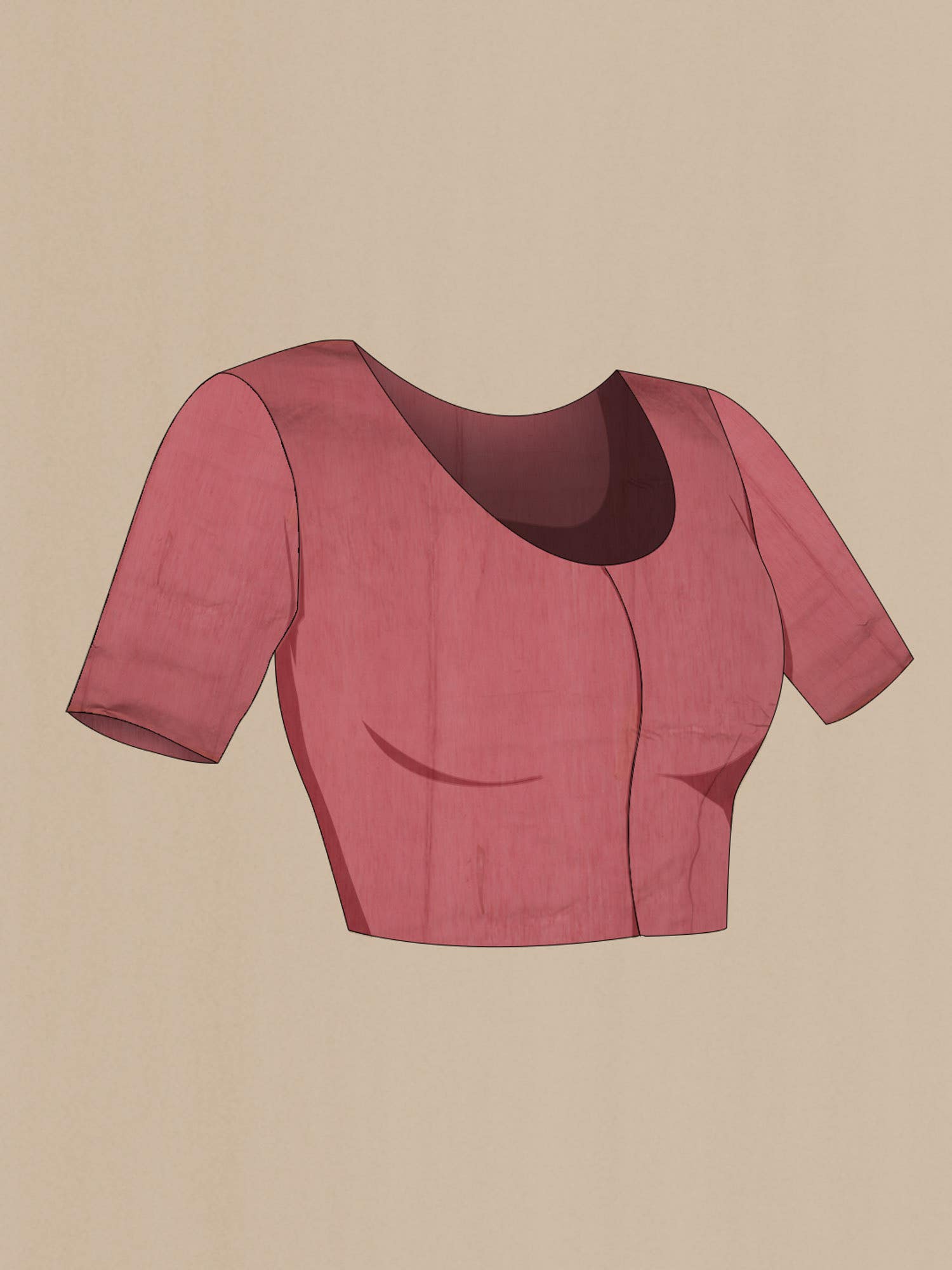 Brown Blended Tussar Silk Saree